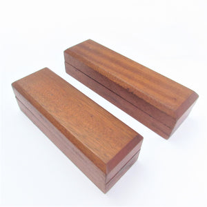 2x Boxed Oilstone Sharpening Stones (Mahogany)