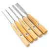 SOLD - 5x Pfeil Wood Carving Gouges - Series 2 (Ash)