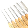 SOLD - 7x Pfeil Wood Carving Gouges - Series 3 (Ash)