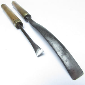 2x Wood Carving Tools - 8mm, 11mm (Beech)