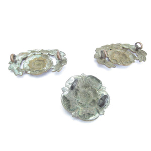 3x Rose Military Badges