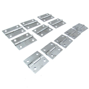 11x Thin Steel Hinges (TC, Made In England)