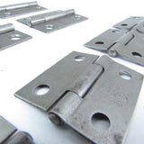 11x Thin Steel Hinges (TC, Made In England)