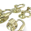 6x Brass Handles