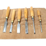 6x Old Sorby Chisels Set (Boxwood)