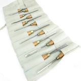 SOLD - 12x Wm Marples Carving Tools Set (Beech)