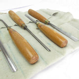 SOLD - 12x Wm Marples Carving Tools Set (Beech)