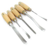 SOLD - 5x Ashley Iles Wood Carving Tools Set (Beech)