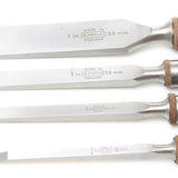 SOLD - 4x Old Marples Mortice Chisels - 1/4" - 1" (Ash)