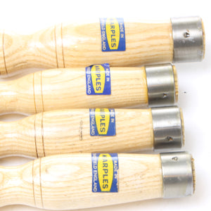 SOLD - 4x Old Marples Mortice Chisels - 1/4" - 1" (Ash)