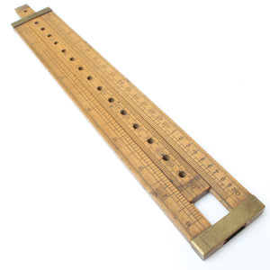 SOLD - Old Loftus Brewers Slide Rule (Boxwood)