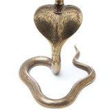 SOLD - 2x Old Brass Cobra Candle-Stick Holders