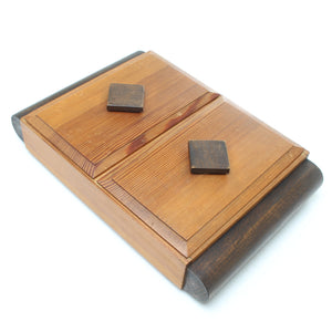 Vintage Pine Dual Compartment Box - 8" x 12"