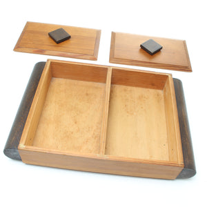 Vintage Pine Dual Compartment Box - 8" x 12"