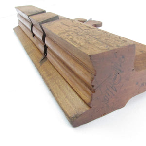 Nelson Twin Iron Complex Wooden Moulding Plane - OldTools.co.uk