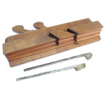 Nelson Twin Iron Complex Wooden Moulding Plane - OldTools.co.uk