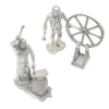 Collection Of Pewter Trades Figures