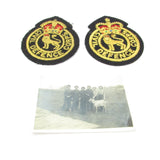 Civil Defence Corps Badges + 1944 Photo