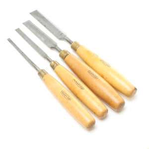 4x Old Marples Bevel Edge Chisels Set (Boxwood)