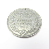 Old Prince Of Wales & Princess Alexandra Coin Medallion c.1863