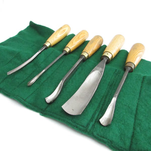 SOLD - 5x Addis Woodcarving Tools Set (Ash)