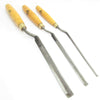 3x Marples Cranked Paring Gouges Set - 5mm, 10mm, 18mm (Boxwood)