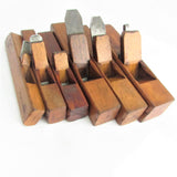 6x Wooden Pattern Makers Planes - Rounds (Beech)