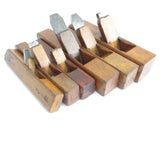 6x Wooden Pattern Makers Planes - Rounds (Beech)