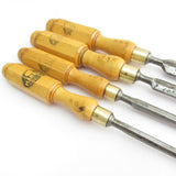 SOLD - 4x Marples Bevel Edge Chisels (Boxwood)