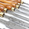 SOLD - 8x Old Melhuish/Ward Woodturning Tools (Beech)
