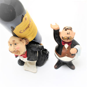 SOLD - Novelty Wine Waiter Wine Bottle and Corkscrew Holder