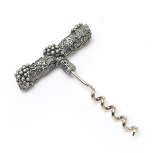 Vintage Grapes Pull Corkscrew