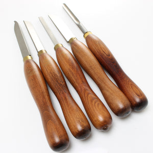 5x Old Crown Woodturning Tools (Ash) - UK ONLY