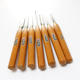 SOLD - 7x Old Sorby Woodturning Tools (Beech) - UK ONLY