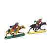 2x Collectable Horseback Lead Figures