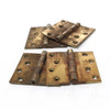 4x Thick Brass Hinges - 4"