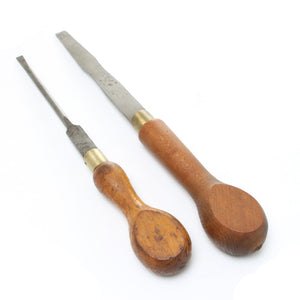 2x Old Screwdrivers - 9 1/2" (Beech)