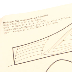 SOLD - Old Duck Decoy Plans / Templates etc.