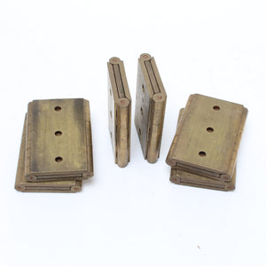 6x Unusual Brass Hinges - 2 1/2"