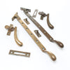 2x Old Sash Window Stays and Handles