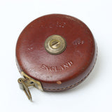 SOLD - Chesterman Treble Leather Tape Measure No. 1533 - 33ft