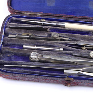 Harling German Silver Drawing Set - OldTools.co.uk