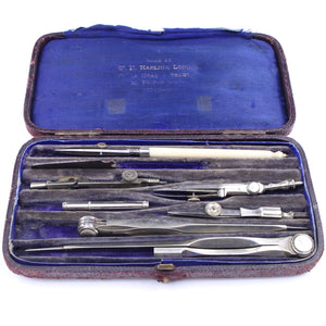 Harling German Silver Drawing Set - OldTools.co.uk