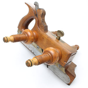 SOLD - Mathieson No. 9B Screw Stem Plough Plane (Beech, Boxwood)