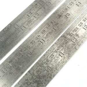 3x 24" Chesterman Contraction Rules - No. 1291D, 1320D, 1486D - OldTools.co.uk