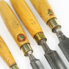 4 Wm. Marples Paring Gouges – Boxwood - OldTools.co.uk