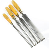 4 Wm. Marples Paring Gouges – Boxwood - OldTools.co.uk