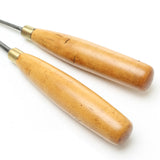 SOLD - 2x Herring Carving Back Bent Gouges - 4mm