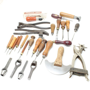 SOLD - Collection Of Leather-worker Tools