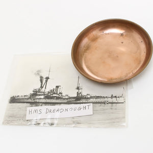 HMS Dreadnought Pin Tray and Postcard - OldTools.co.uk